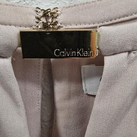 Calvin Klein Animal Print Blouse Womens Long Sleeve Draped Front Top Casual S - Picture 6 of 14